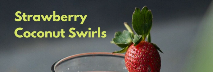 Strawberry Coconut Swirl Drink